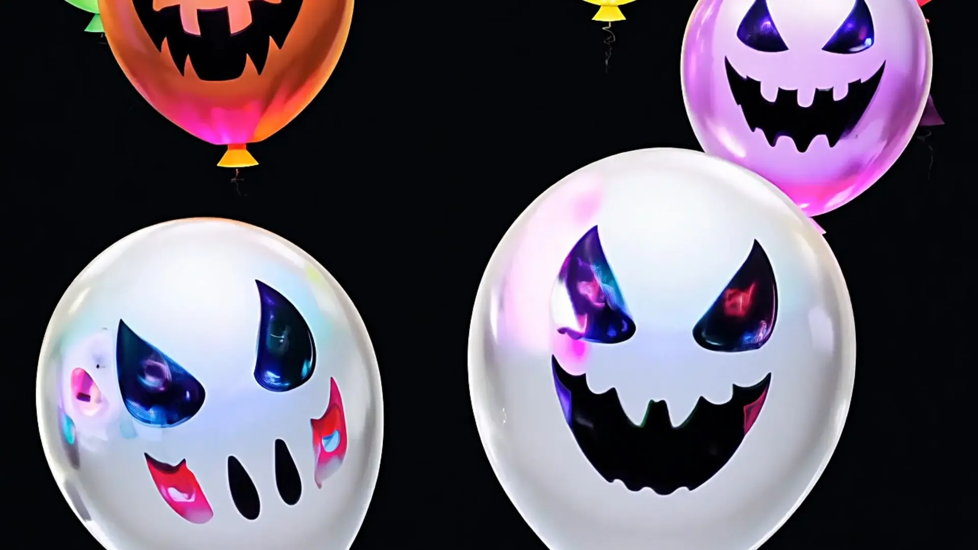 Halloween Balloon Animation Perfect Overlay for Holiday Visual Effects